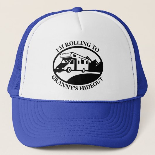 Auf Granny rollend Truckerkappe (Vorderseite)