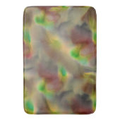 Auf grauen Farbtönen sehen Glas in Rot und Kalkgrü Badematte (Vorderseite Vertikal)