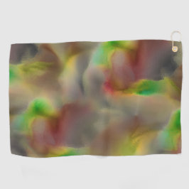 Auf grauen Farbtönen sehen Glas in Rot und Kalkgrü Golfhandtuch