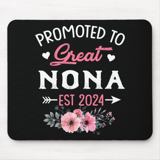 Auf Great Nona Est 2024 Blume Mousepad (Vorne)