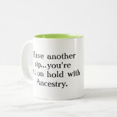 Auf Griff mit Herkunft Zwei-Ton Tasse (Vorderseite Links)