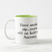 Auf Griff mit Herkunft Zwei-Ton Tasse (Links)