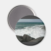 Auf großen Felsen brechen Magnet (Vorderseite/Rückseite)