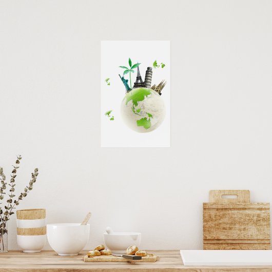 Auf Grün! Poster (Küche)