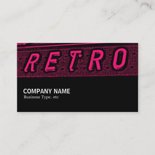 Auf halbem Weg 094 - Retro ist Dunkelkammer Visitenkarte (Vorderseite)