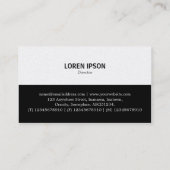 Auf halbem Weg - 8 Petals - (Gold) auf schwarz Visitenkarte (Rückseite)