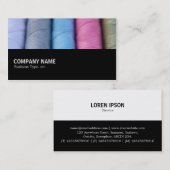 Auf halbem Weg - Rollen aus Baumwolle Visitenkarte (Vorne/Hinten)