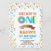 Auf halbem Weg zu einem Party Einladung (Vorne/Hinten)