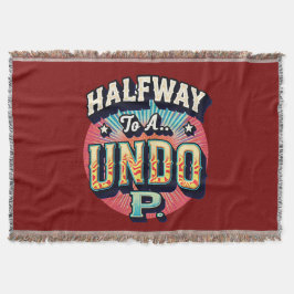 Auf halbem Weg zu einer Hundo - 50. Geburtstag Decke