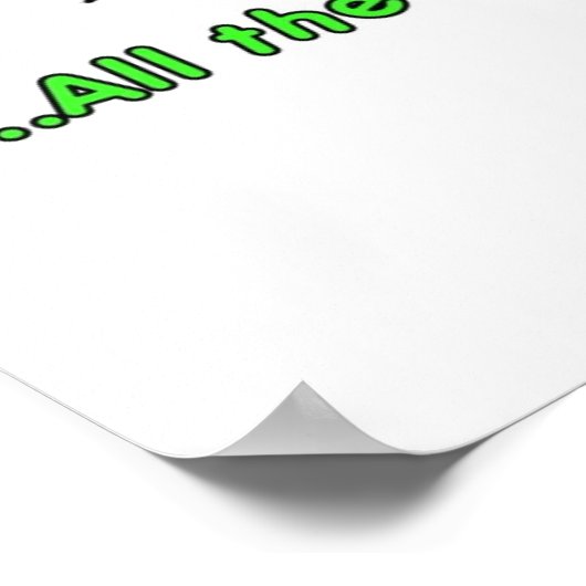 Auf halbem Weg zu St Pattys Poster (Ecke)