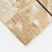Auf Holz Vintages Holz nostalgisch Fleecedecke (Ecke)