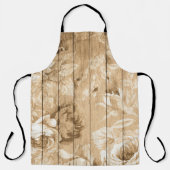 Auf Holz Vintages Holz nostalgisch Schürze (Vorderseite)