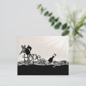 Auf "Hope & Butterfly Wings" ist es eine Postkarte (Stehend Vorderseite)