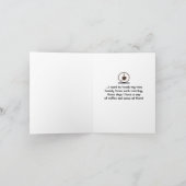 Auf humorvolle Weise zu meinen Zehen Karte (Innenseite)