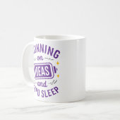 Auf Ideen & Zero Sleep Funny Relating Coff laufen Kaffeetasse (Vorderseite Links)