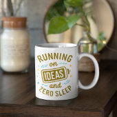 Auf Ideen & Zero Sleep Funny Relpossible laufen Kaffeetasse