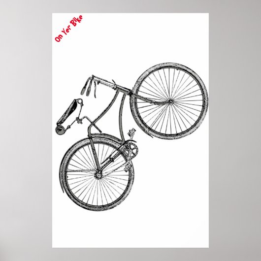 Auf Ihrem Bike-Poster Poster (Vorne)