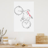 auf Ihrem Bike-Poster Poster (Küche)