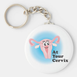 Auf Ihrem Cervix Funny Uterus Schlüsselanhänger