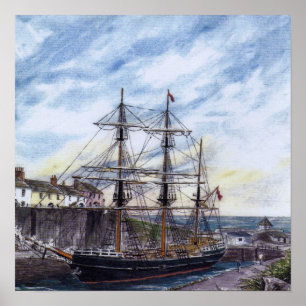 "Auf ihrem eigenen Poster" Poster