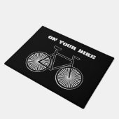 Auf Ihrem Fahrrad Fußmatte (Schrägansicht)