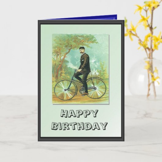 Auf Ihrem Fahrrad Karte (Gelbe Blume)