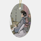 Auf ihrem Klavier Keramikornament (Links)