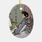 Auf ihrem Klavier Keramikornament (Hinten)