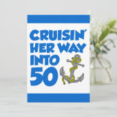 Auf ihrem Weg zu 50 Einladungen (Stehend Vorderseite)