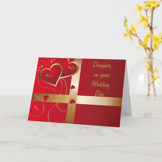 AUF IHREM WOHNTAG "DAUGHTER" KARTE (Gelbe Blume)