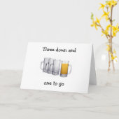 "AUF IHREN ERFOLG TRINKEN" KARTE (Gelbe Blume)