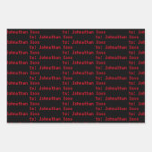 Auf Ihren Namen Computer Science Fiction Geschenkpapier Set (Vorderseite 3)