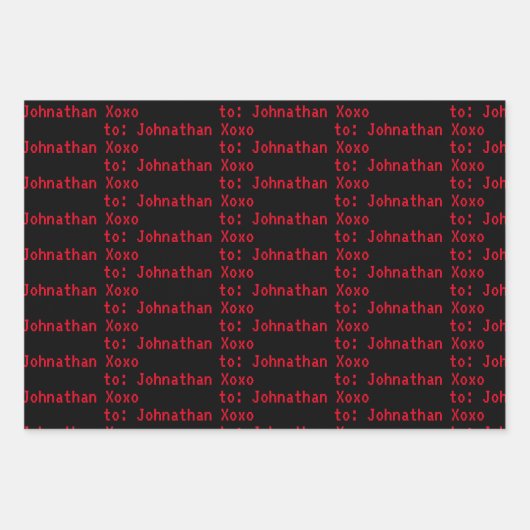 Auf Ihren Namen Computer Science Fiction Geschenkpapier Set (Vorderseite 3)