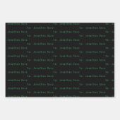 Auf Ihren Namen Computer Science Fiction Geschenkpapier Set (Vorderseite)