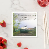 Auf Ihren Ruhestandskanos am Fluss Serviette (Beispiel)