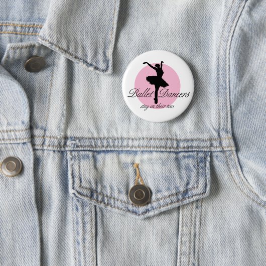 Auf ihren Zehen (Ballett) Button (Beispiel)