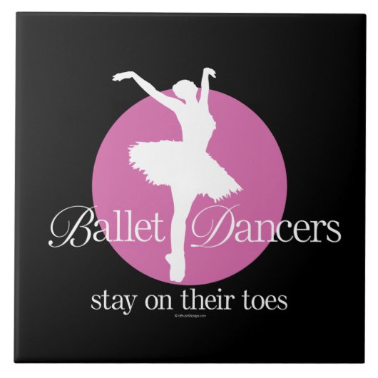 Auf ihren Zehen (Ballett) Fliese (Vorderseite)