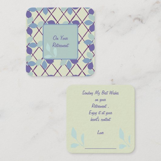 Auf Ihrer Rententitel-Karte: Mitteilungskarte (Vorne/Hinten)