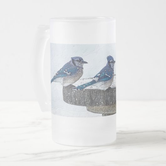 Auf Ihrer Seite durch den Sturm Mattierte Tasse (Vorderseite Links)