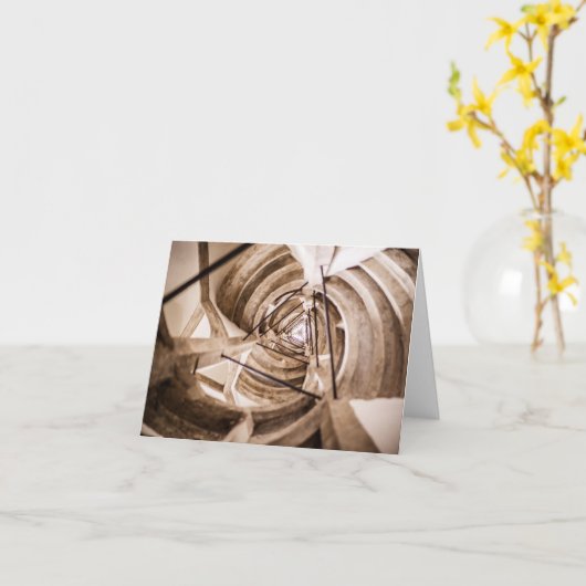 Auf innovativen Treppen aufsteigen Karte (Gelbe Blume)