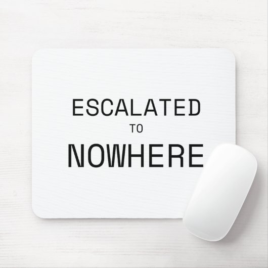 Auf ins Nichts Typografisches Büro Mauspad (Mit Mouse)