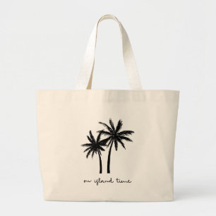 Auf Insel-Zeit-Tasche Jumbo Stoffbeutel