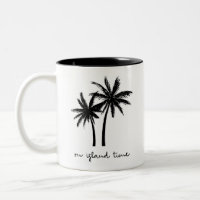 Auf Insel-Zeit-Tasse
