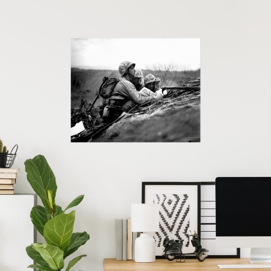 Auf Iwo Jima Poster (Heimbüro)