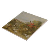 Auf Jagdhunden mit einer Kappe bedecken, der Hall Fliese (Seite)