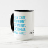Auf jedem Schiff Tasse (Vorderseite Links)