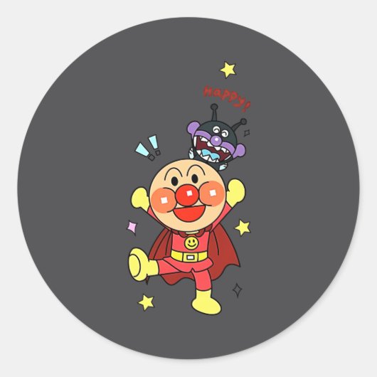 Auf jeden Fall Anpanman New  Runder Aufkleber (Vorderseite)