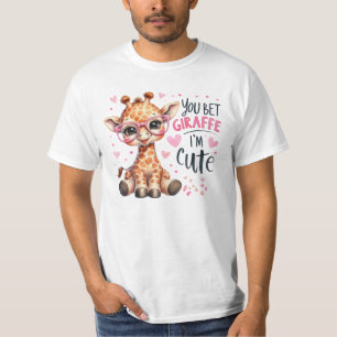 auf jeden Fall bin ich süß Giraffe T-Shirt