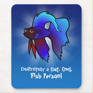 Auf jeden Fall ein Fisch-Mensch (Kampffisch) Mousepad