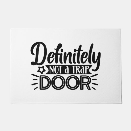 auf jeden Fall keine Fallenstellentür Fußmatte (Vorderseite)